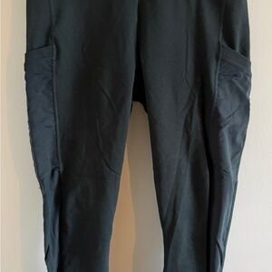 Fabletics Powerhold Dark Green Leggings